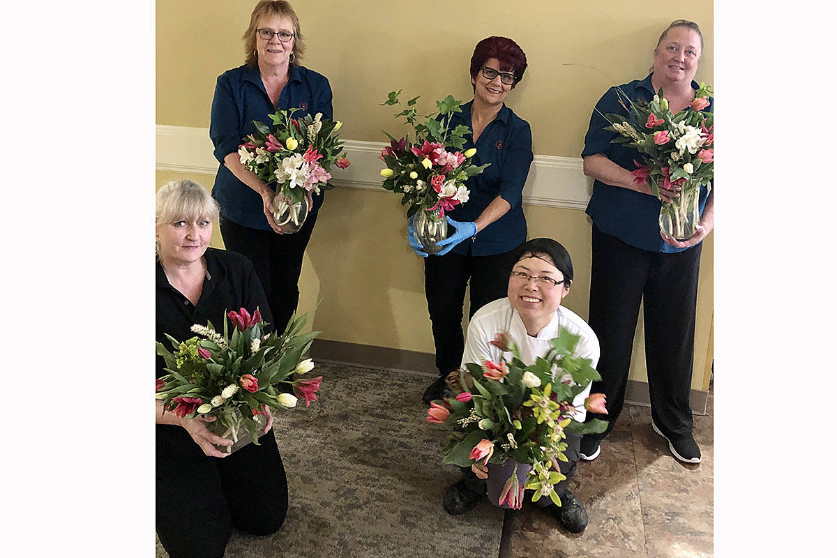 Dutch liberation marked with tulips at Langley care home